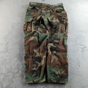 Vintage 90s US Military Pants Mens Large Regular Woodland Camo BDU Combat Cargo